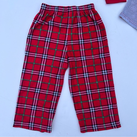 EUC Holiday Pajamas with Rudolph Size 3T - Picture 8 of 8